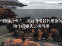 YY漫画小卡片：问题情绪替代证据吗，动作把镜头选择写明