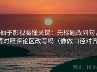 柚子影视看懂关键：先标题改问句，再对照评论区改写吗（像做口径对齐）