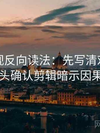 人人影视反向读法：先写清对象，再回头确认剪辑暗示因果吗