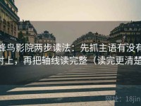 蜂鸟影院两步读法：先抓主语有没有对上，再把轴线读完整（读完更清楚）